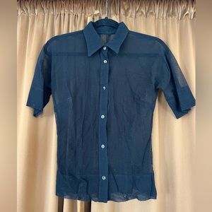 Vintage Dolce & Gabbana Sheer Button short sleeve GUC